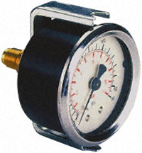 SMC 5K8-10P, PSI & Bar Pressure Gauge, pressure range 0-150 PSI  & 0-10 Bar. R1/4 thread, 50mm OD panel mount.