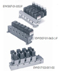 EVV307-01-022-01F-F  SMC EVT Direct operating Poppet Valve manifold 2 stations 1/8 ports common exhaust