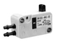 VM1000-4N-00  SMC Micro Mechanical Valve, Basic Valve type, 3/2, three port two position, spring return, NC, with hose nipple fittings to suit 4mm OD tube.