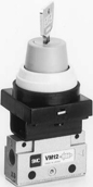 EVM130-F01-36  SMC Mechanical Valve EVM100   Key Selector 2 Position type 3 port