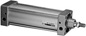 SMC Air Cylinder, Profile ISO/VDMA type, double acting,single rod, 50mm bore,100 mm stroke 